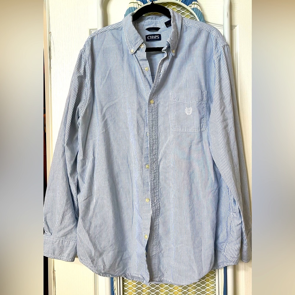 Chaps button down long sleeve shirt.